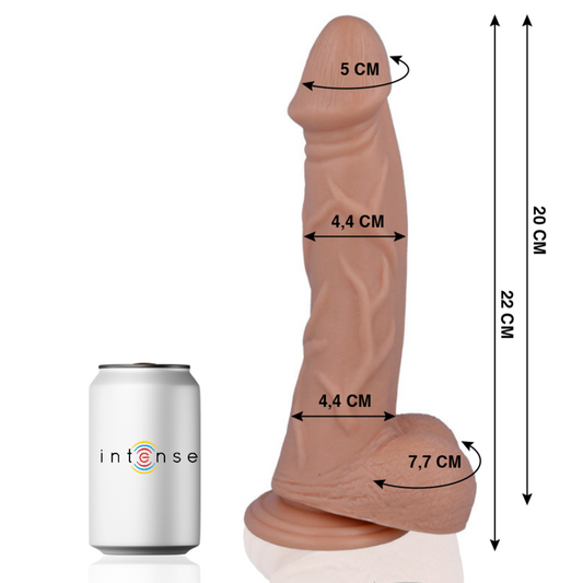 Dildo Realist, MR INTENSE - Nr. 26, cu Ventuza, 22 cm, Diametru 4,4 cm
