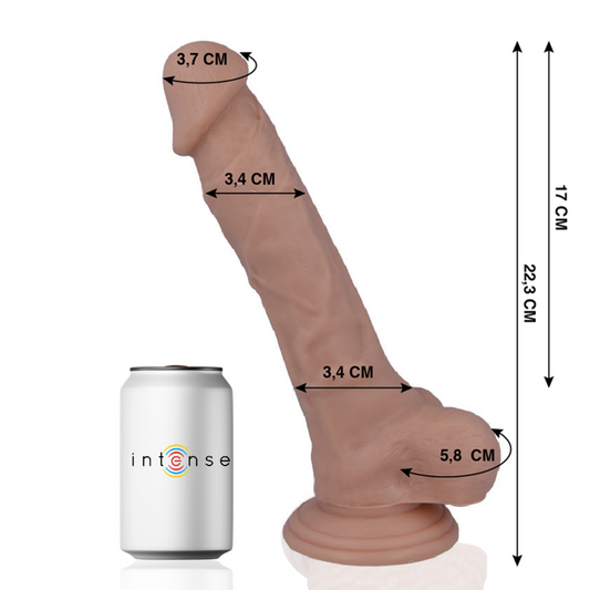 Dildo Realist, MR INTENSE - 28 Realistic Cock, cu Ventuza, Natural, 22,3 cm