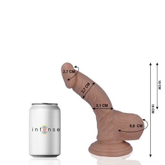 Dildo Realist, MR INTENSE - 2 Realistic Cock, Cauciuc si PVC, 16 cm / O 2,7 cm