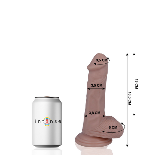 Dildo Realist, MR INTENSE - Nr. 5, Cauciuc si PVC, 16,5 cm, Diametru 3,5 cm