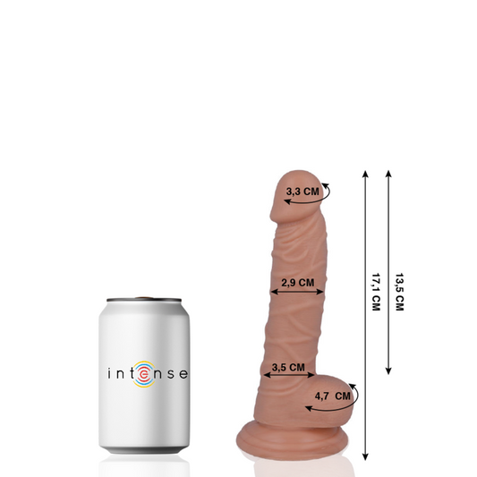 Dildo Realist, MR INTENSE - 7 Realistic Cock, Cauciuc si PVC, 17,1 cm / O 2,9 cm