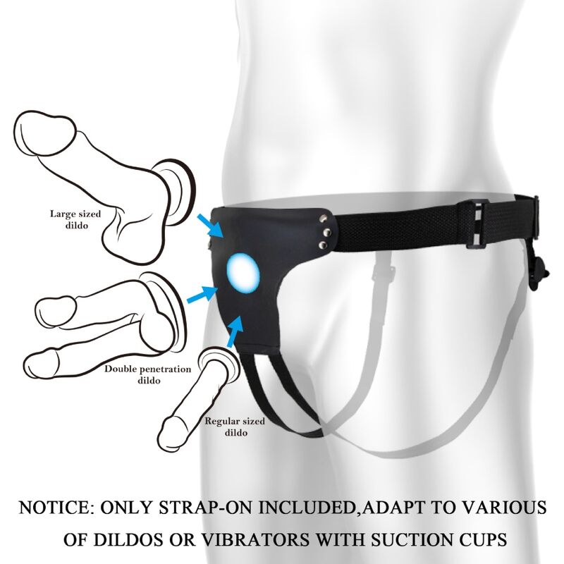 Ham Strap On, Pretty Love - Love Spell, Ajustabil, Negru