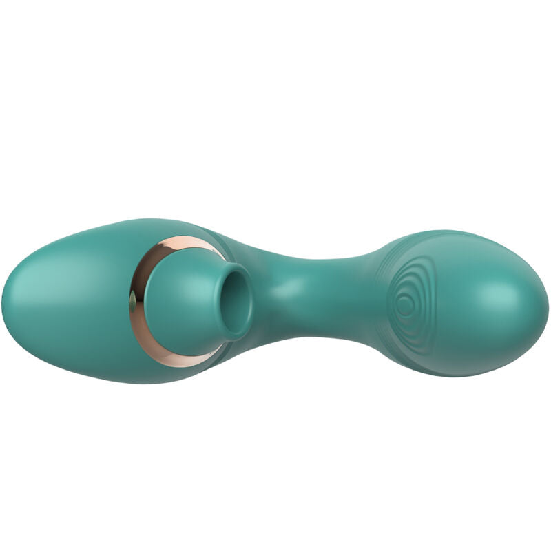 Stimulator Clitoris cu Aspiratie, Armony - Flexible Suction si Flutter, 10 Moduri, Verde