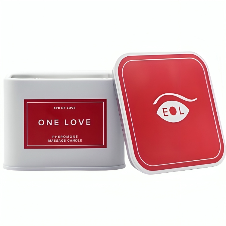 Lumanare de Masaj, Eye Of Love - One Love, cu Feromoni, pentru Femei 150 ML
