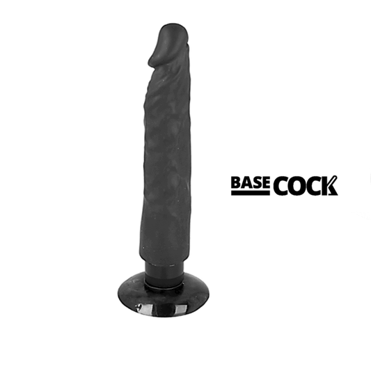 Vibrator Realistic, Basecock - 2-1, Baza cu Ventuza Detasabila, Nud 20 x 4 CM