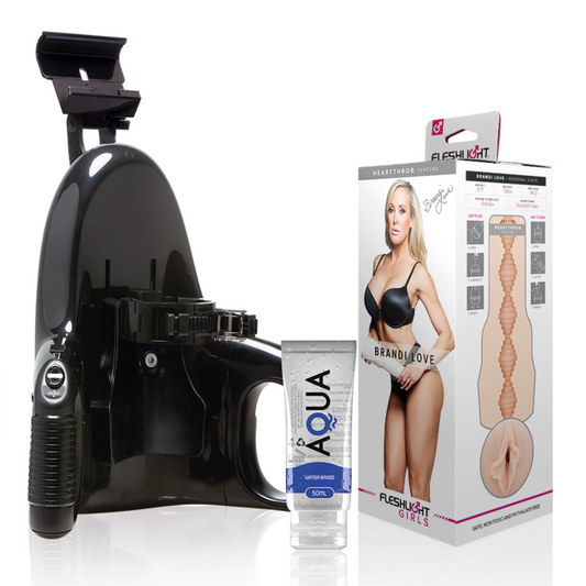 Vagin Fleshlight Brandi Love + Universal Launch + Lubrifiant Aqua Quality 50 ml