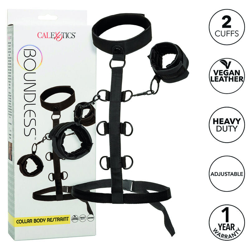 Sistem Restrictie Corporala, CalExotics - Boundless Collar, Piele Vegana