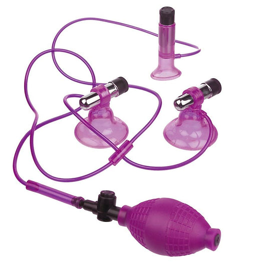 Set Ventuze cu Vibratii, FETISH FANTASY SERIES - Triple Suction Vibrator, Sfarcuri si Clitoris