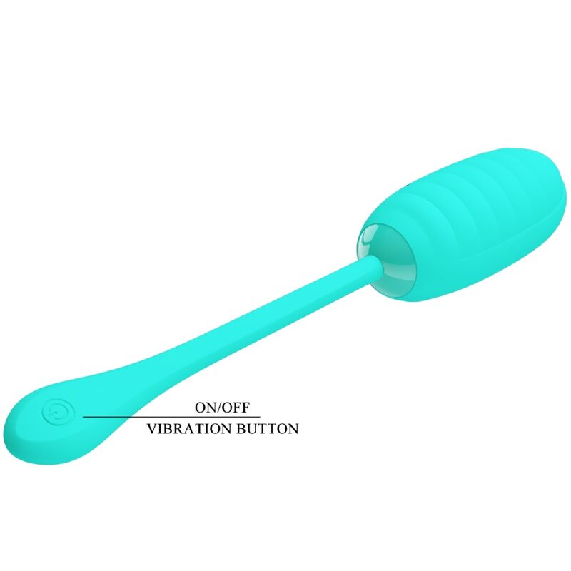 Ou Vibrator, Pretty Love - Kirk, Reincarcabil USB, Verde Aqua