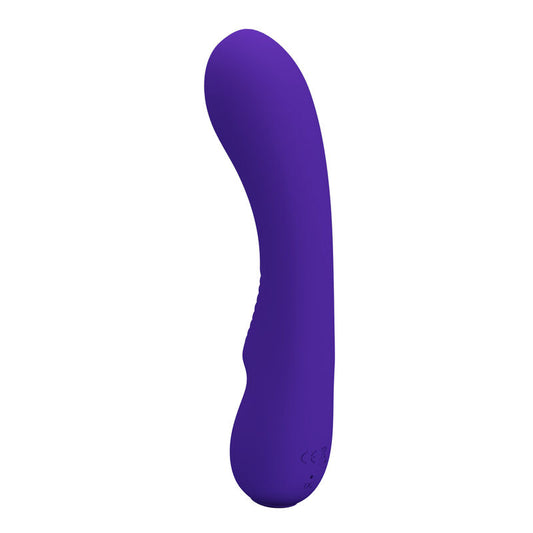Vibrator Flexibil Reincarcabil, PRETTY LOVE - Prescott, 12 Moduri Vibratii, Mov, 19 cm