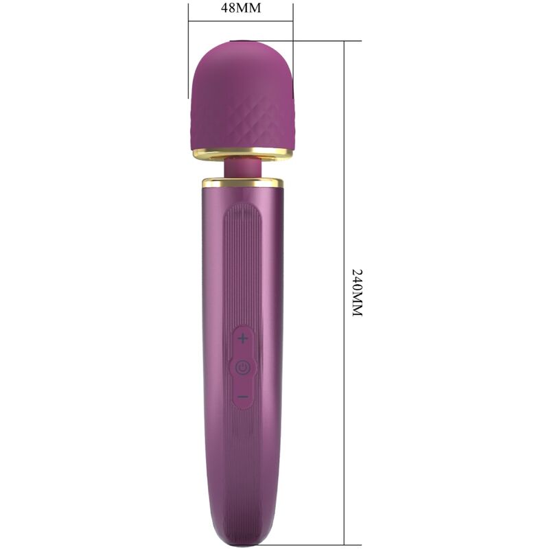 Vibrator Wand, Pretty Love, 7 Modele de Vibratie, 24cm x 4.8cm Mov