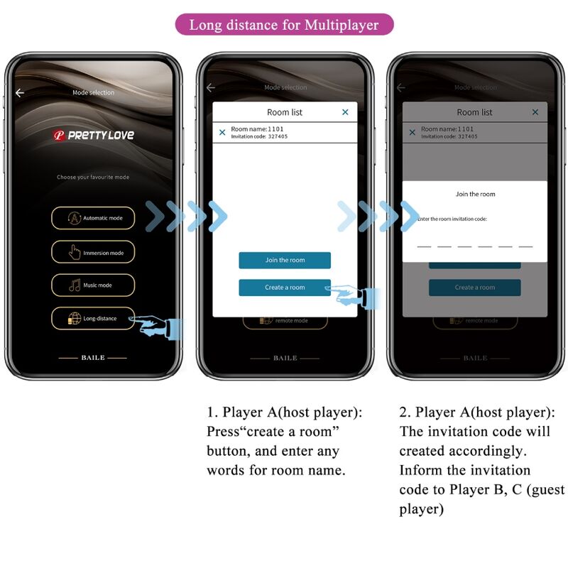 Vibrator, Pretty Love - Catalina, Control de la Distanta prin Aplicatie, Mov