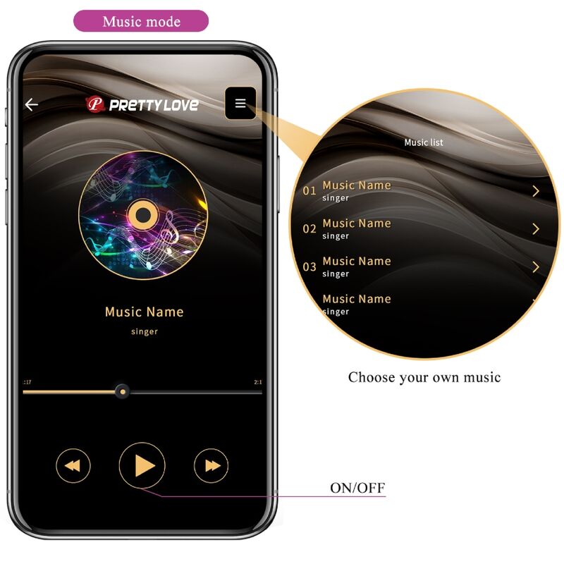 Bile Kegel, Pretty Love - Elvira, Control prin Aplicatie, Mov