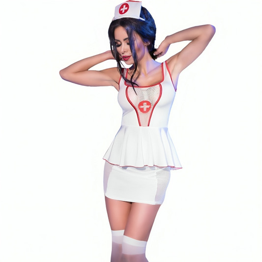 Costum Asistenta Medicala, CHILIROSE - CR 4160 Top si Fusta
