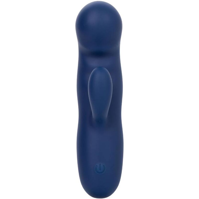 Vibrator Punctul G, CalExotics - Cashmere Silk Duo, Motor Dublu, Albastru