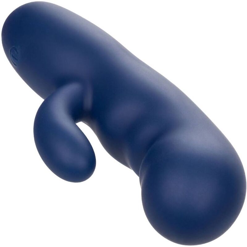 Vibrator Punctul G, CalExotics - Cashmere Silk Duo, Motor Dublu, Albastru