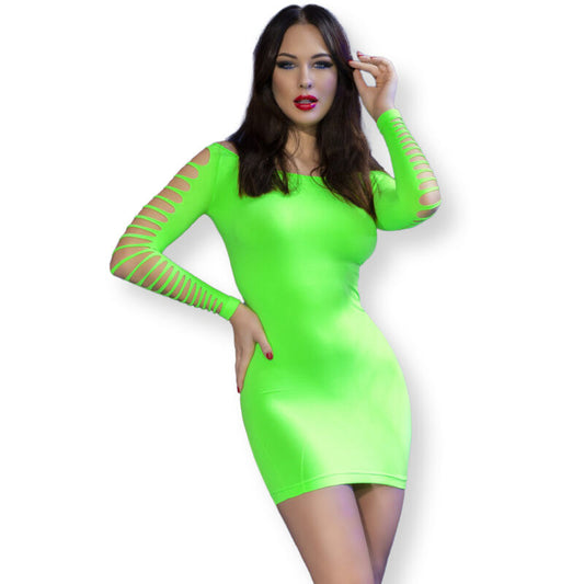 Rochie Mini Seamless Sexy, CHILIROSE - CR 4617, Verde, S/M