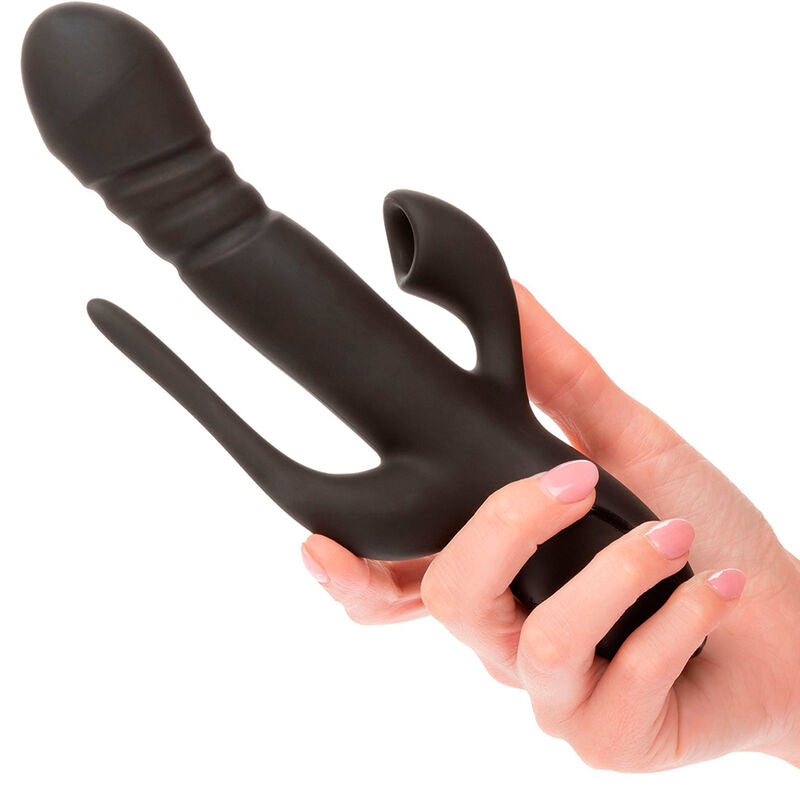 Vibrator, CalExotics - Triple Euphoria, Actiune Tripla, Negru