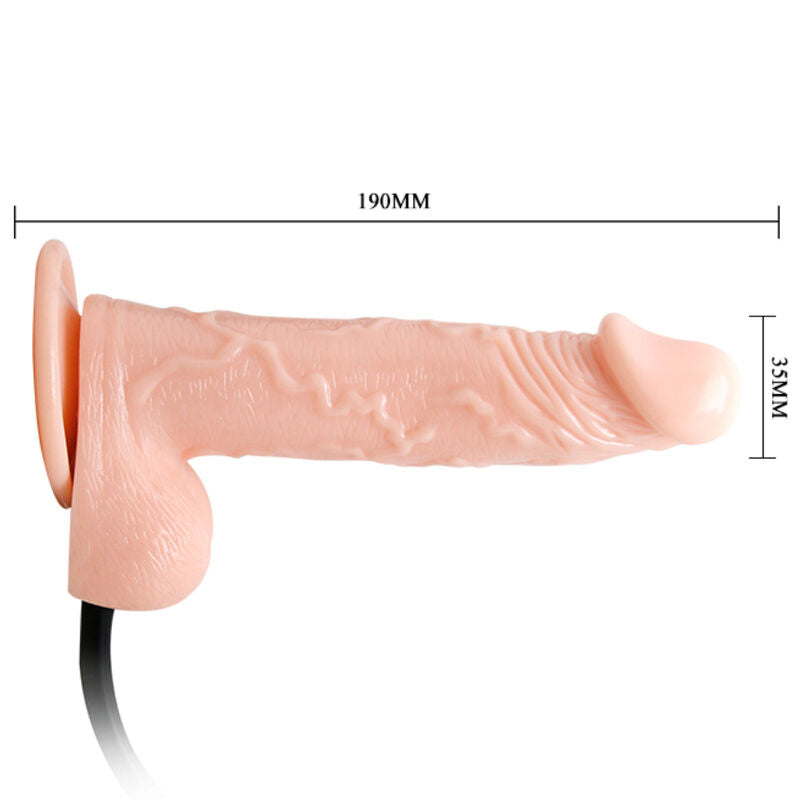 Dildo Realistic, Dance, Gonflabil cu Ventuza, 15 CM