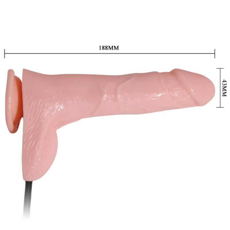 Dildo, Baile, Realistic Gonflabil cu Ventuza, 15 CM