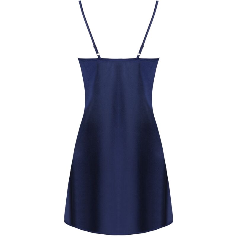 Set Lenjerie, Livco Corsetti Fashion - Jacqueline LC 90249, Set 3 Piese Satin cu Dantela, Navy Blue S/M