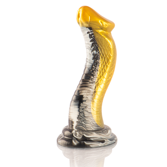 Dildo Silicon, EPIC - Drakon Cobra Galben, 20,5 cm