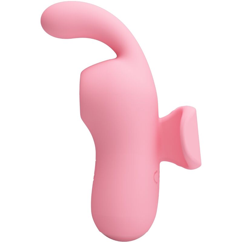 Vibrator de Deget cu Aspiratie, Pretty Love - Mini Fun Toys By Magic Fairy, 10 Functii de Aspiratie si Vibratie, Roz