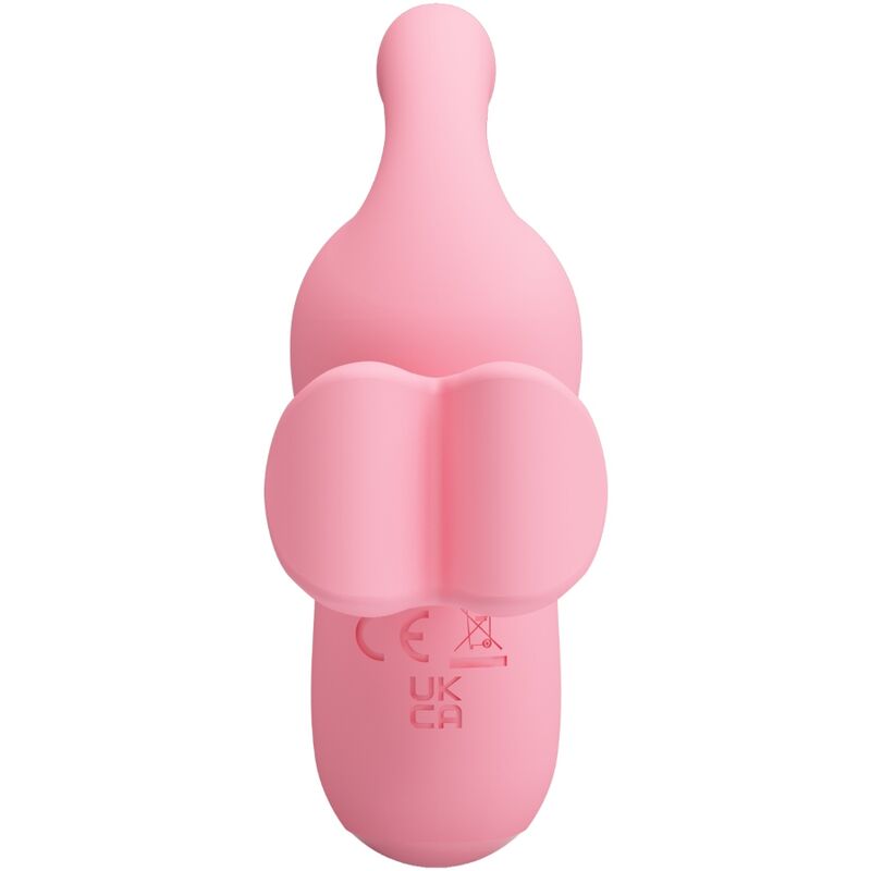 Vibrator de Deget cu Aspiratie, Pretty Love - Mini Fun Toys By Magic Fairy, 10 Functii de Aspiratie si Vibratie, Roz