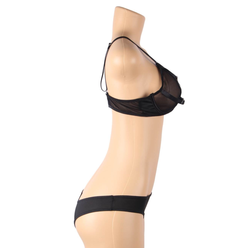 Set Sutien si Chiloti, Subblime, Transparent, S/M