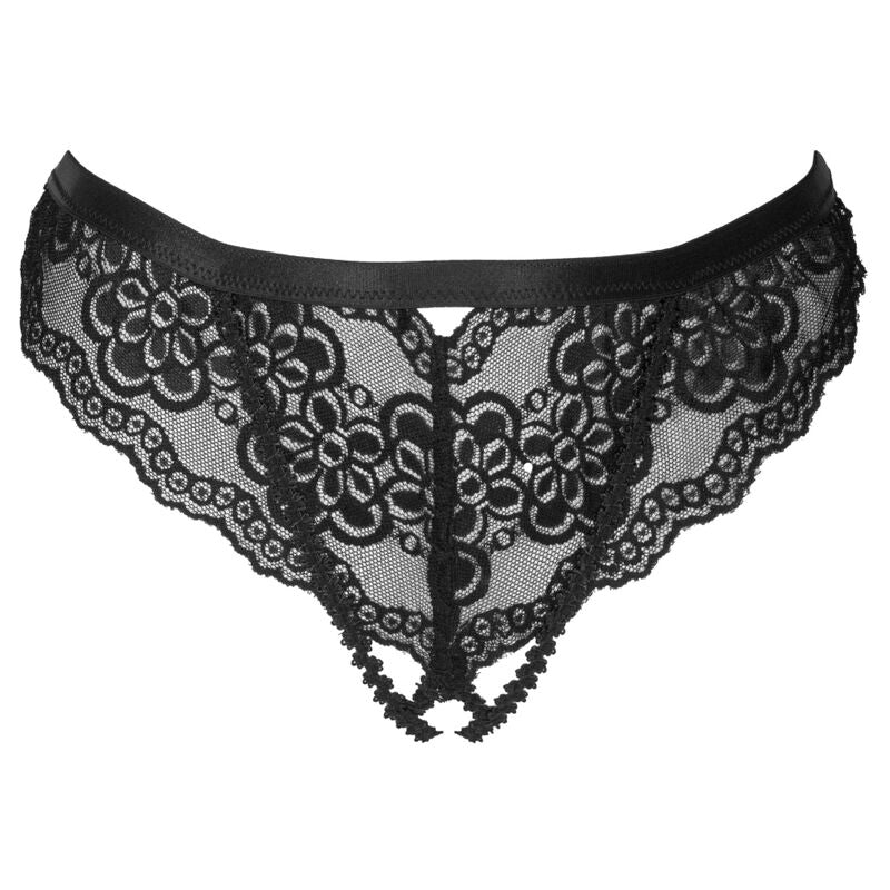 Chilot Crotchless, Livco Corsetti Fashion - Oksurin, Dantela, Negru