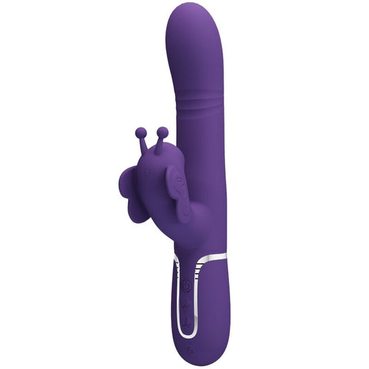 Vibrator Rabbit Multifunctional 4 in 1, PRETTY LOVE - Butterfly, Mov