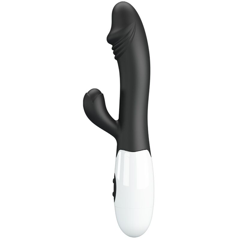 Vibrator Punctul G, Pretty Love - Snappy, Stimulator Dual Punct G si Clitoris, Negru