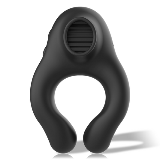 Vibrator Ring, Armony, Silicone 3 Motors Rechargeable Negru - Auriu