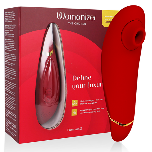 Stimulator Clitoris, Womanizer - Premium 2, Tehnologie Pleasure Air, Bordeaux