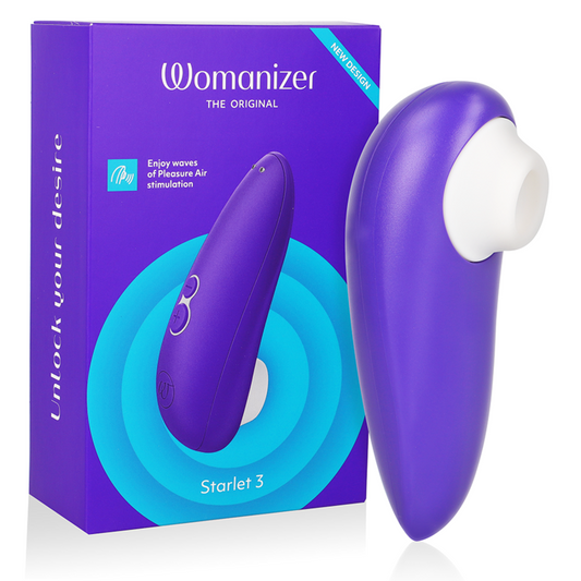 Stimulator Clitoris, WOMANIZER - Starlet 3, Tehnologie Pleasure Air, 6 Trepte, Indigo