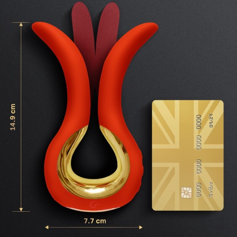 Vibrator, G-Vibe - Gvibe Maxi, cu Doua Varfuri Flexibile, Coral