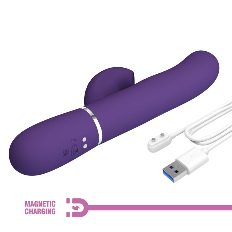 Vibrator G-Spot, Pretty Love - Perlita, 3 in 1 Multifunctional, Mov