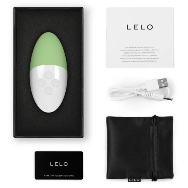 Vibrator Clitoris, Lelo - Siri 3, Tehnologie SoundSense, Pistachio Cream
