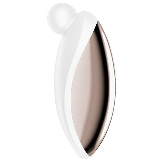 Vibrator Lay-On, SATISFYER - Spot On 2, 12 Programe, Impermeabil IPX7, Alb