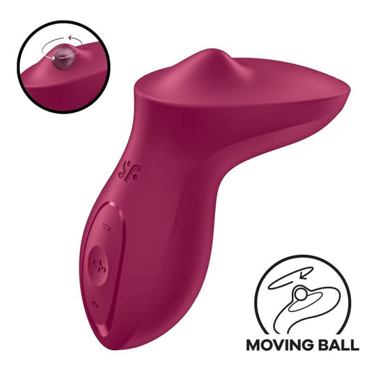 Vibrator Stimulator Clitoris Lay-On, SATISFYER - Exciterrr, 10 Programe, Berry