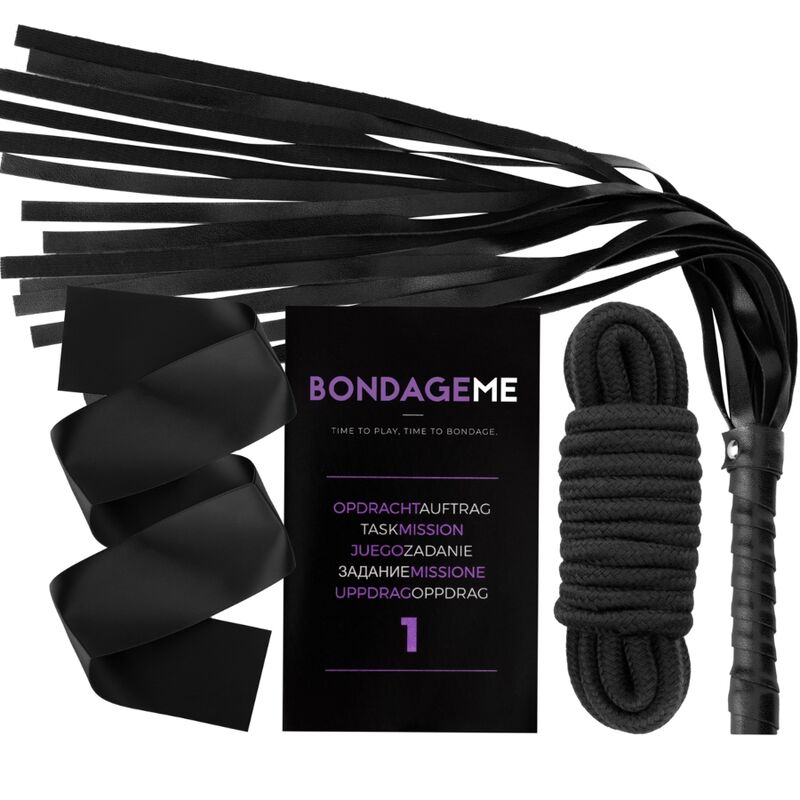 Bondage, Tease & Please - Time To Play, cu Franghie Bici si Masca pentru Ochi