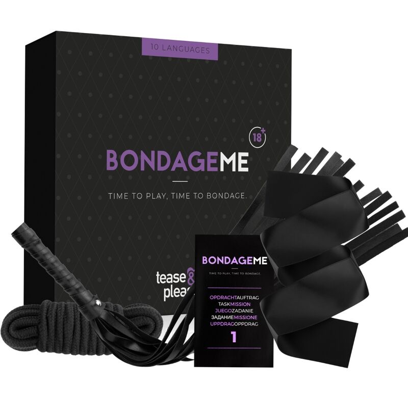 Bondage, Tease & Please - Time To Play, cu Franghie Bici si Masca pentru Ochi