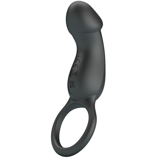 Inel Vibrant cu Stimulator, PRETTY LOVE - Trae, Negru
