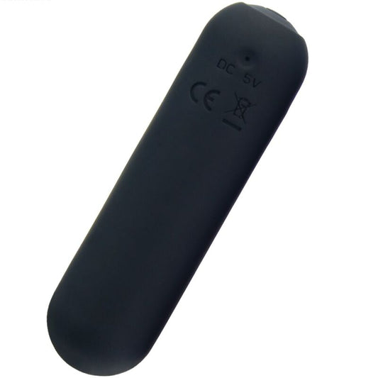 Vibrator Bullet, Armony, Splash Haha Silicon 10 Vibratii 75 X 19 CM Negru