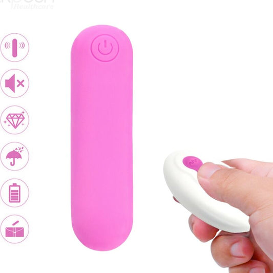 Vibrator Bullet Armony Splash Joline Silicon Telecomanda 10 Vibratii 65 X 15 CM Roz