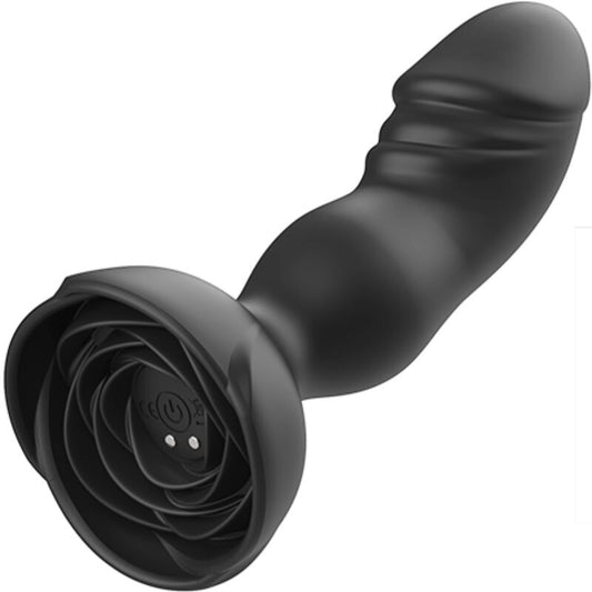 Vibrator & Butt Plug, Armony, Extreme A Bloom Rose cu Telecomanda Negru