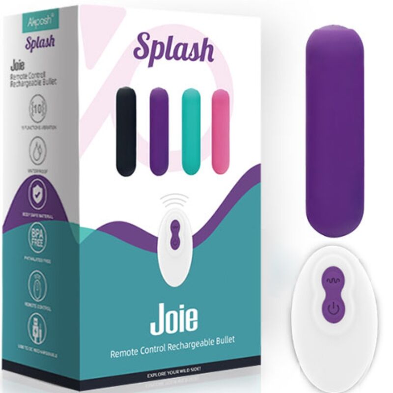 Vibrator Bullet, Armony - Splash Joie, Telecomanda Wireless 10 Vibratii, 75 X 19 CM, Mov