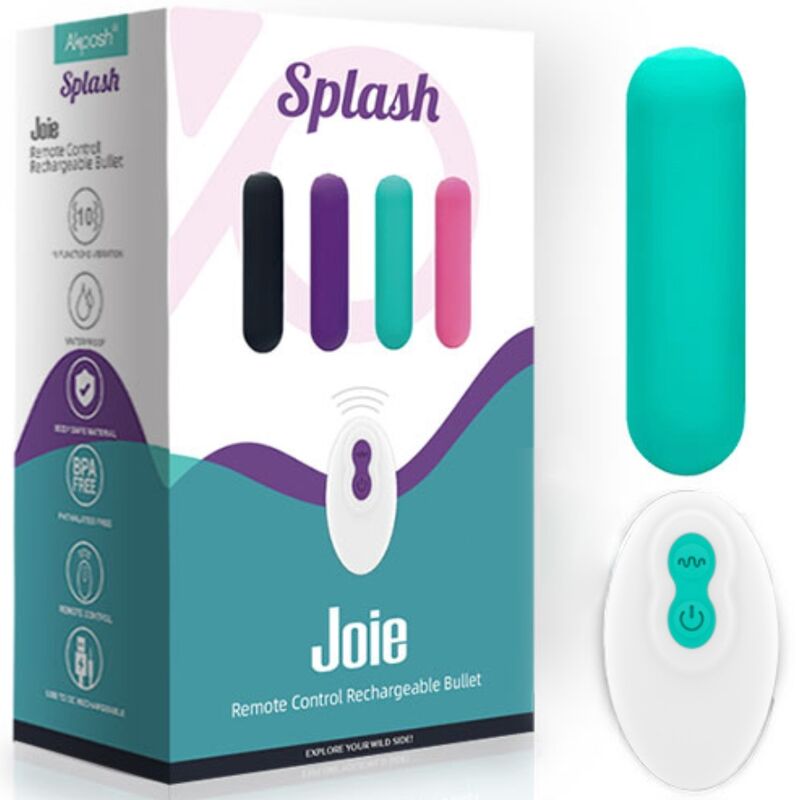Vibrator Bullet, Armony - Splash Joie, Telecomanda Wireless, 75 X 19 CM Verde