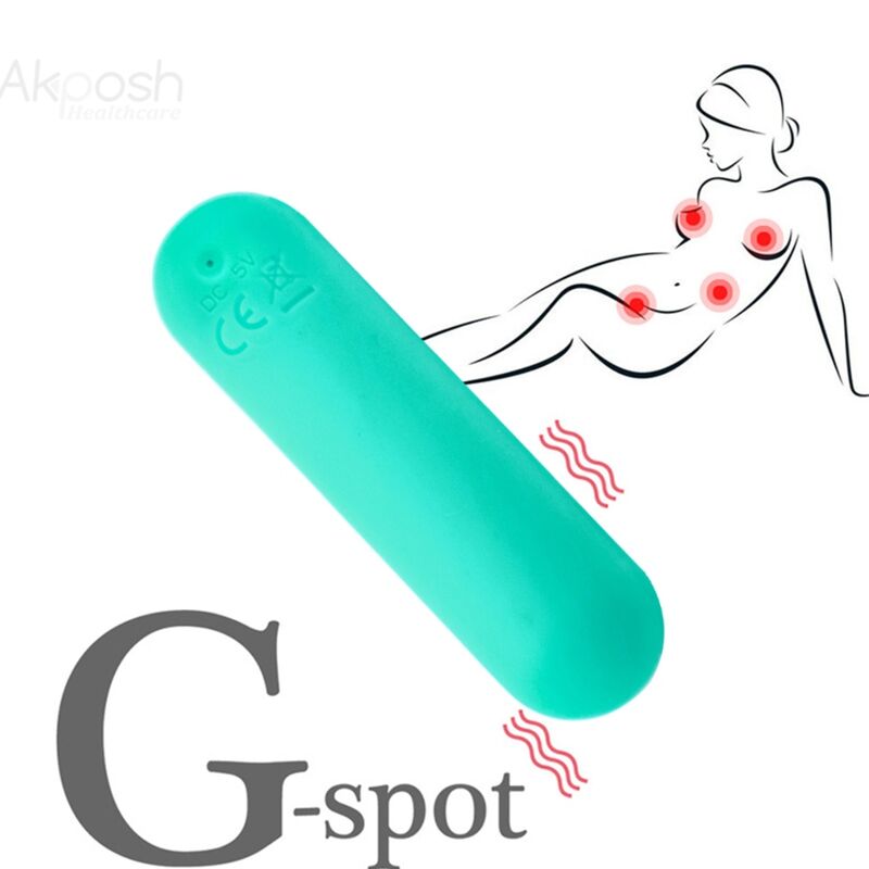 Vibrator Bullet, Armony - Splash Joie, Telecomanda Wireless, 75 X 19 CM Verde