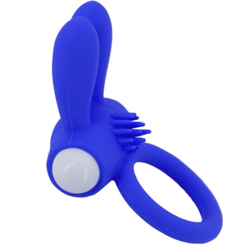 Inel Vibrator, Armony - Mr Bunny, Silicon Medical, Albastru